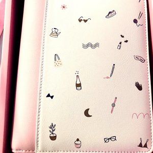 Kikki.K Medium Personal Leather Zip Planner NWT!